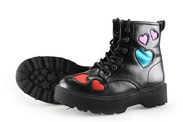 Skechers Veterboots Meisjes in maat 32 Zwart, Verzenden, Jongen of Meisje, Schoenen, Skechers