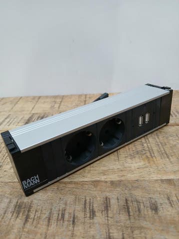 Bachmann Coni 912.003 stekkerdoos, alu /zwart, Ophalen, Nieuw