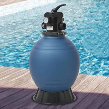 vidaXL Zwembadzandfilter met 6-positie ventiel 460 mm blauw, Verzenden, Nieuw
