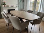 Deens Ovale Eiken Eettafel Massief Eiken 4 cm Beste Prijs NL, 100 tot 150 cm, Eikenhout, Ophalen of Verzenden, Vijf personen of meer