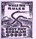 1941 U.S. 5c Tarief postzegel: koop geen Duitse goederen..., Verzenden