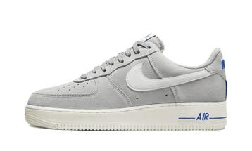 Nike Air Force 1 Low Light Smoke Grey White Sail Hyper Royal, Nieuw