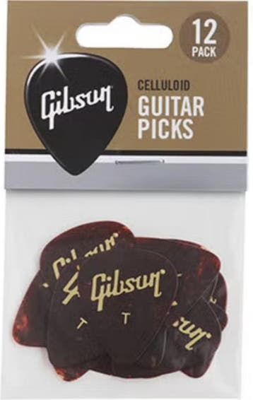 Gibson - Tortoise - Plectrum - Thin 12-pack, Ophalen of Verzenden, Nieuw, Akoestische gitaar