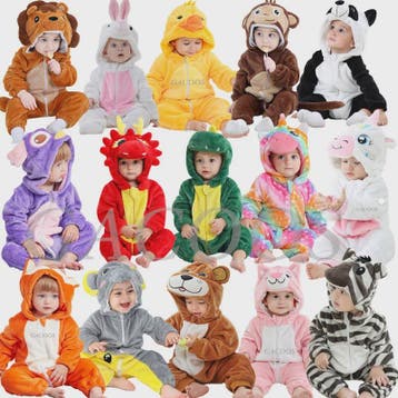 Baby Romper Dierenkostuum Kigurumi - Zacht Flanellen Jumpsui, Verzenden, Nieuw