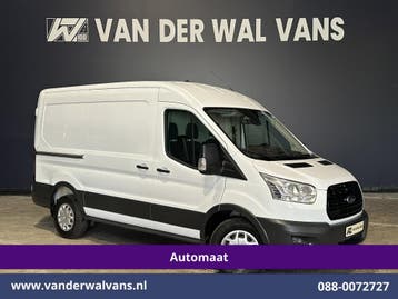 Ford Transit | 2.0 TDCI 131pk Automaat L2H2 Inrichting Euro6, Auto's, Automaat, Gebruikt, Euro 6, Wit