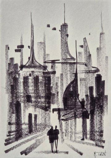 Michele Telari - Metropolis 2126 - sketch