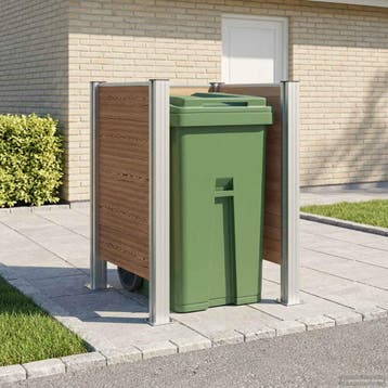 vidaXL Afvalcontainer ombouw Bruin 85 x 85 x 115 cm, Doe-het-zelf en Verbouw, Verzenden, Nieuw