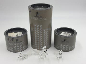 Swarovski - Beeldje - Vossen (3) - Kristal
