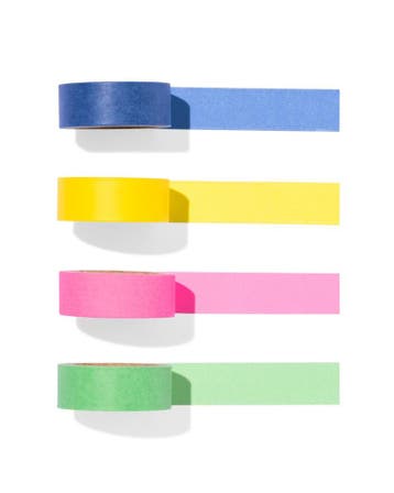 HEMA Washi tapes effen - 4 stuks, Verzenden, Nieuw