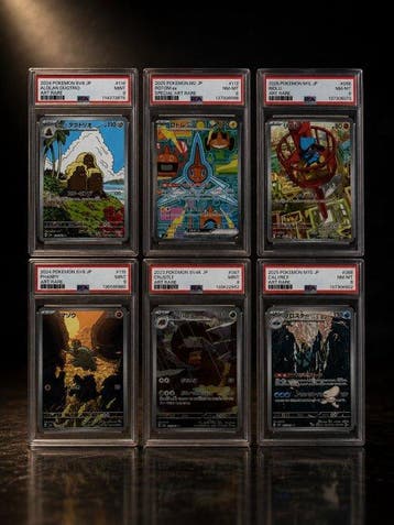 Pokémon - 6 Graded card - PSA 9, Nieuw