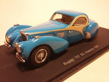 Spark 1:43 - Modelauto - Bugatti T57sc Atalante 1937, Nieuw