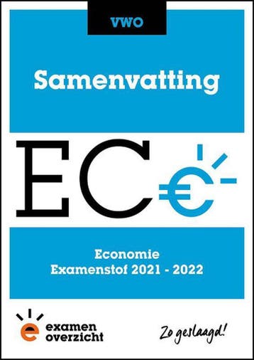 ExamenOverzicht - Samenvatting Economie VWO -, Verzenden, Gelezen, ExamenOverzicht