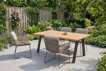 4 Seasons Outdoor Aprilla tuinset pure met Ambassador tafel, Ophalen of Verzenden, Nieuw