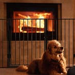 Metalen kachelscherm / openhaard hek - 300 cm - Incl. Poort, Verzenden, Nieuw