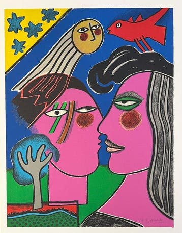 Corneille (1922-2010) - Sous le ciel étoilé