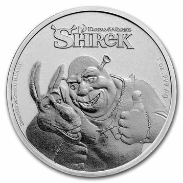Niue - Shrek 20th Anniversary - 1 oz 2021 (20.000 oplage), Verzenden, Munten