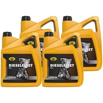 Kroon Olie Aanbieding: 4 X Dieselfleet Cd+ 15W40 5L, Verzenden