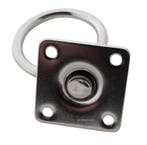 Rvs Oogplaten 40mm met draaibare wartel en ring Aanlegring, Verzenden, Nieuw