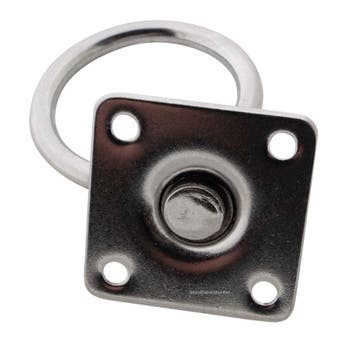 Rvs Oogplaten 40mm met draaibare wartel en ring Aanlegring, Verzenden, Nieuw