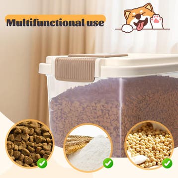 Voerton - Voedselcontainer - Voercontainer - 40L - Transpara, Dieren en Toebehoren, Dierenvoeding, Verzenden
