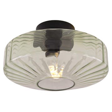 Design plafonnière groen, Sevda, Ophalen of Verzenden, Nieuw, Glas
