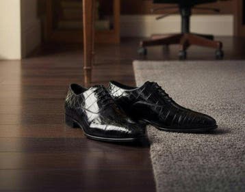 STEFANO RICCI - Crocodile - UK 8/ 42 - Veterschoenen - Maat:, Nieuw