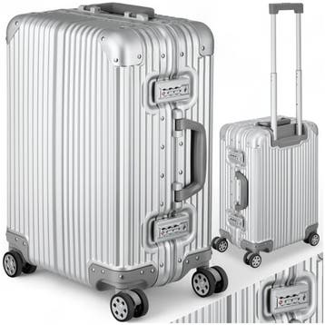 Airway-handbagage, aluminium, TSA-sloten, 4 dubbele wieltjes, Verzenden, Nieuw