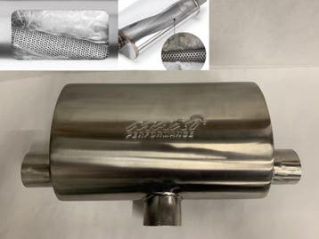 MAX Ultra Straight Flo Performance rvs uitlaat demper 2,5, Ophalen of Verzenden, Nieuw