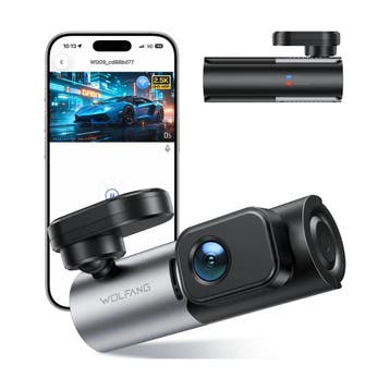 WOLFANG 2,5 K dashcam auto, 1440p wifi, autocamera met ap..., Verzenden, Nieuw