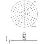 Wiesbaden Ufo Hoofddouche - Rond -  30cm - Chroom, Ophalen of Verzenden, Nieuw, Rvs