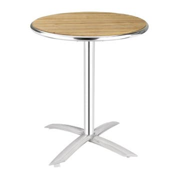 Inklapbare Tafel | Hout/Aluminium | Essenhout Blad |, Verzenden, Nieuw in verpakking