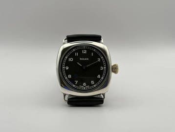 Rolex - Vintage Solid Silver Case trench style watch c., Nieuw