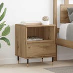 vidaXL Nachtkastje 2 pcs Artisan Eiken 40 x 35 x 50 cm, Minder dan 45 cm, Verzenden, Nieuw, Minder dan 55 cm