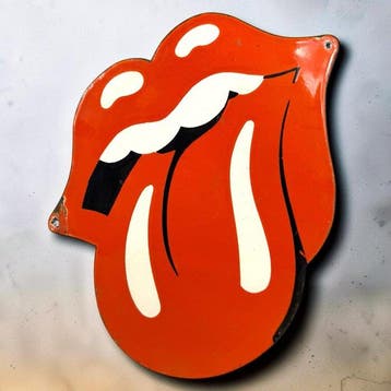 Rolling Stones - Emaille plaat - Emaille