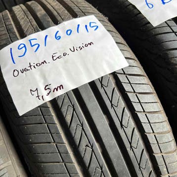 2 x Ovation 195-60-15 Zomerbanden 7,5mm, Gebruikt, 15 inch, Ophalen of Verzenden, Band(en)