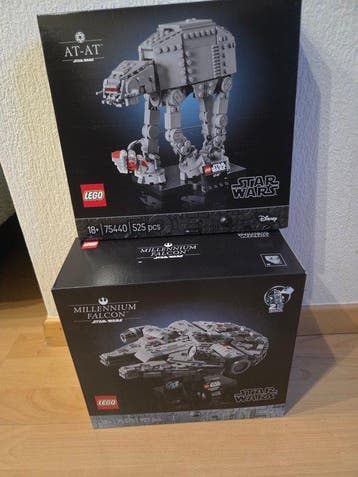 Lego Set - Star Wars - AT-AT; Millennium Falcon, Nieuw