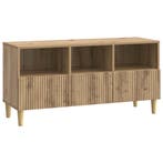 vidaXL TV-kast Artisanaal eiken 102 x 34,5 x 50 cm Bewerkt, Minder dan 50 cm, Verzenden, Nieuw, Minder dan 100 cm