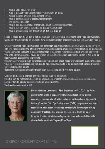 Grip op koolhydraten / Opgewicht / Grip op Koolhydraten / 1, Verzenden, Zo goed als nieuw, Yvonne Lemmers