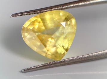 Geel Saffier - 5.55 ct - Gem research Swiss Lab (GRS) - Sri, Nieuw