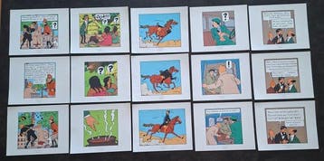Tintin - 15 Lithographies des scènes dalbums Tintin - 15, Nieuw