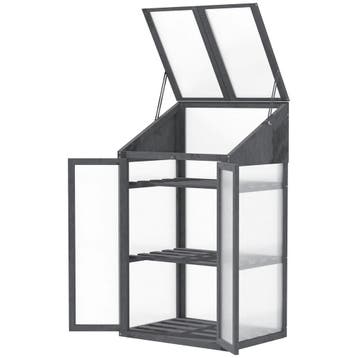 TRUUSK Houten Kweekbak 70x50x120 cm - Met Afdekking en Venst, Tuin en Terras, Verzenden