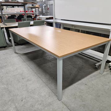 Zeer nette kantoortafel NIEUW eiken blad - 240x120 cm, Ophalen of Verzenden, Nieuw