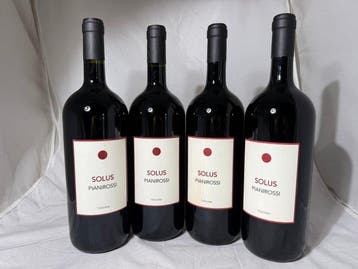 2009 & 2015 Pianirossi Solus - Toscane IGT - 4 Magnums, Nieuw