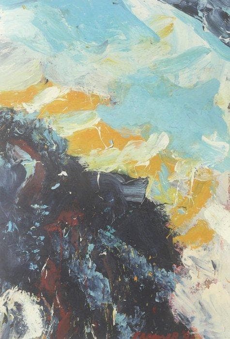 Jan Cremer (1940-2024) - Abstracte compositie, Antiek en Kunst, Kunst | Schilderijen | Modern