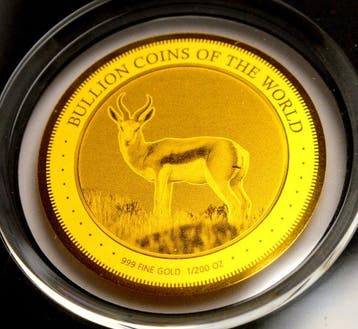 Tsjaad. 5000 Francs 2023 Krugerrand Springbok - 1/200oz