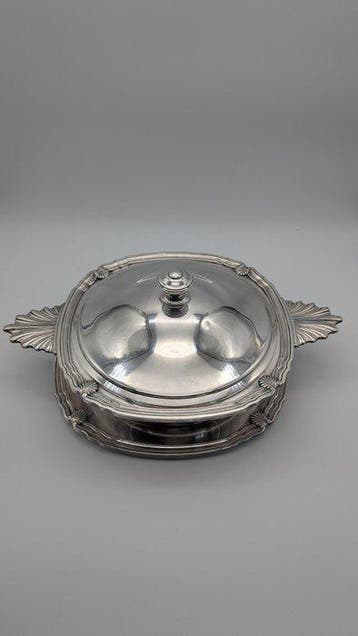 Gallia - Groenteschotel (2) - schelp - Verzilverd, Antiek en Kunst
