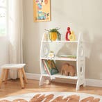 [en.casa] Boekenkast Tårnby voor kinderen 70x55x25 cm wit, Verzenden, Nieuw