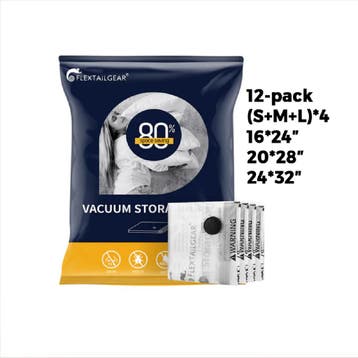 Flextail Gear Vacuüm Opbergzakken – 70x50 cm (M) | 4 Stuks, Ophalen of Verzenden, Nieuw