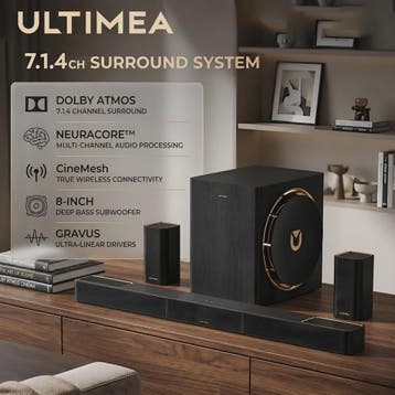 ULTIMEA Skywave X60 Soundbar: 7.1.4 Dolby Atmos Surround met, Verzenden, Nieuw