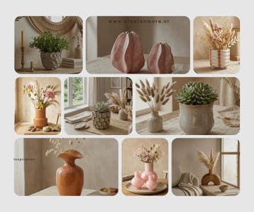 Diverse vazen en potten Nieuw! www.sfeerenmore.nl, Verzenden, Nieuw